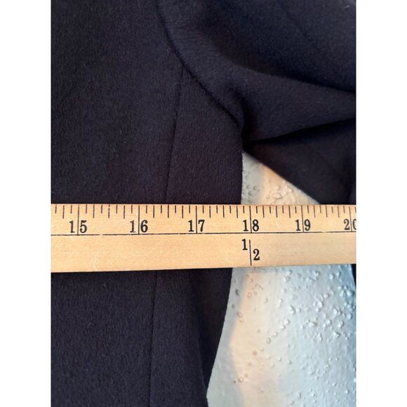 AllSaints Womens Baye Wool Blend Double-Breasted Coat Gold Buttons US 4 UK 8 - Picture 9 of 15